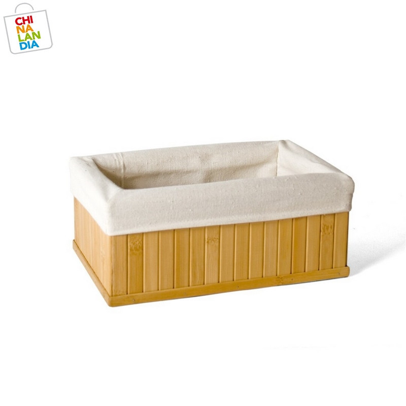 CESTA BAMBU CON TELA 22X14X11 CM 4.10€ | CHINALANDIA