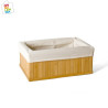 CESTA BAMBU CON TELA 22X14X11 CM 4.10€ | CHINALANDIA