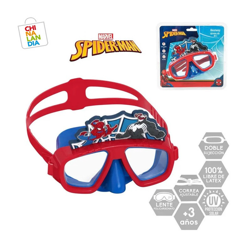 GAFA BUCEO INFANTIL 3-6 AÑOS SPIDERMAN 6,95€ | CHINALANDIA GAFA BUCEO INFANTIL 3-6 AÑOS SPIDERMAN 6,95€ | CHINALANDIA