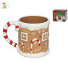 JARRA MUG NAVIDEÑA DEC. CASITA 280 ML 3.50€ | CHINALANDIA