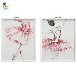 CANVAS C/MARCO 3D BAILARINA 40X50X2CM 2 SURT 11,95€|CHINALANDIA