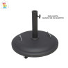 BASE SOMBRILLA CEMENTO RECUBIERTO DE PLASTICO C/ RUEDAS 25KG 39,95€|CHINALANDIA