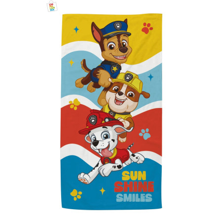 TOALLA DE MICROFIBRA PATRULLA CANINA 70X140CM 6,95€|CHINALANDIA