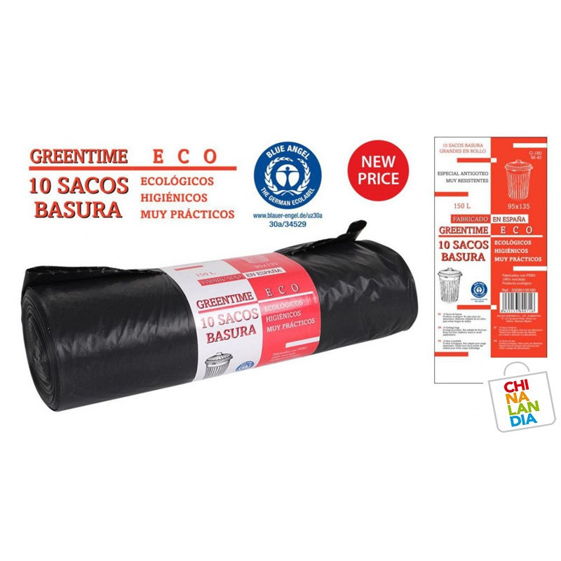 10 SACOS PARA BASURA 150L 4,75€|CHINALANDIA 10 SACOS PARA BASURA 150L 4,75€|CHINALANDIA