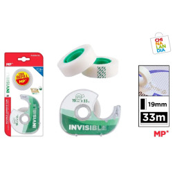 CINTA ADHESIVA INVISIBLE CON DISPENSADOR 2,20€|CHINALANDIA