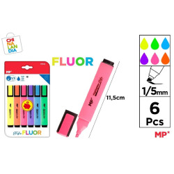 MARCADOR FLUORESCENTE 6 U PACK AHORRO 2,60€|CHINALANDIA