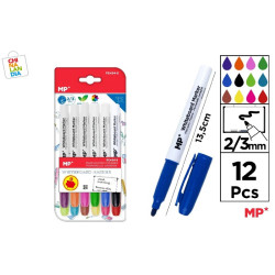 MARCADOR DE PIZARRA 12 U COLORES VARIOS 5,50€|CHINALANDIA