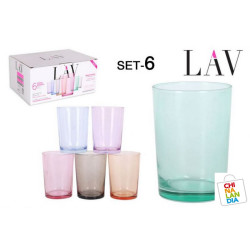 SET 6 VASOS SIDRA 520CC COLOR PASTEL 11,00€ | CHINALANDIA