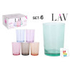 SET 6 VASOS SIDRA 520CC COLOR PASTEL 11,00€ | CHINALANDIA