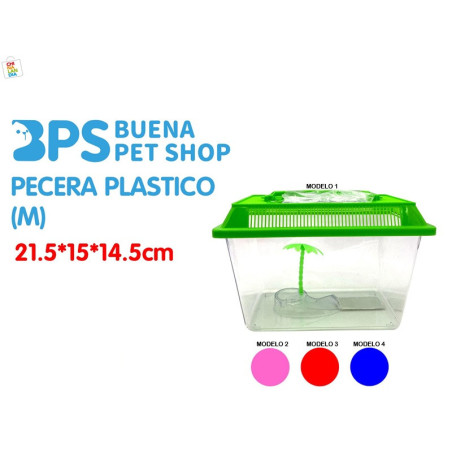 PECERA PLASTICO M 21.5X15X14.5CM 3,10€|CHINALANDIA