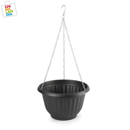 MACETA COLGANTE 25 CM ANTRACITA 2,95€ | CHINALANDIA