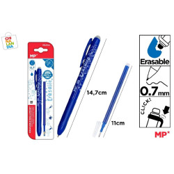 BOLIGRAFO BORRABLE CLICK AZUL + RECAMBIO 1,60€|CHINALANDIA