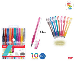 BOLÍGRAFOS PURPURINA 10 COLORES 2,00€|CHINALANDIA