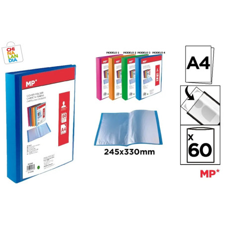 CARPETA 60 FUNDAS A4 PORTADA PERSONALIZABLE 4,75€|CHINALANDIA