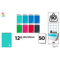 BLOCK PP DOCEAVO 50 HOJAS CUADRÍCULA 0,95€|CHINALANDIA