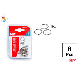 ANILLAS METÁLICAS 19 MM 8 U 0,75€|CHINALANDIA