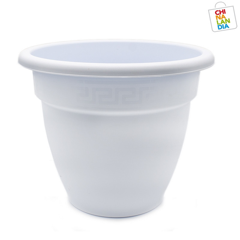 MACETA REDONDA 35 CM BLANCO 3,10€ | CHINALANDIA