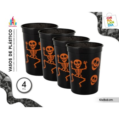 VASOS PLASTICO HALLOWEEN 4...