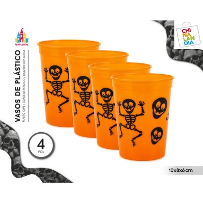 VASOS PLASTICO HALLOWEEN 4...