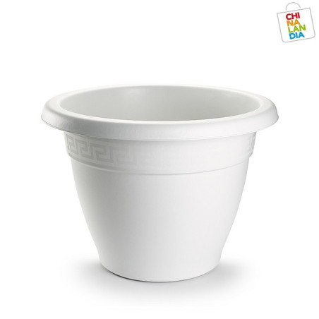 MACETA REDONDA 40 CM BLANCO 4,55€ | CHINALANDIA