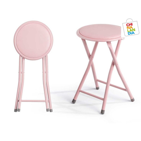 TABURETE PLEGABLE PVC ROSA 11,95€ | CHINALANDIA