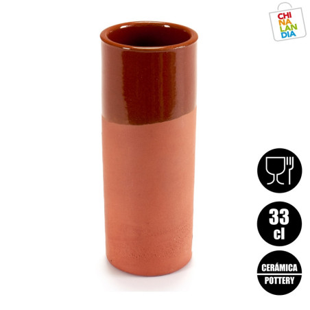 VASO TUBO BARRO 330ML 2,20€ | CHINALANDIA