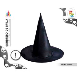 SOMBRERO DE BRUJA NEGRO