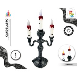 CANDELABRO HALLOWEEN 17X39CM