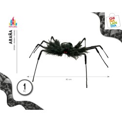 TARANTULA NEGRA 80CM