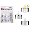 SET4 VELAS LED MAS PILAS PLATA 2,20€ | CHINALANDIA