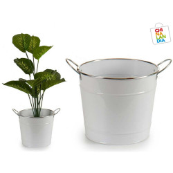 CUBO MEDIANO BLANCO FILO PLATA 5,95€ | CHINALANDIA