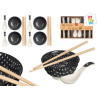 SET 12 PIEZAS SUSHI NEGRO 13,95€ | CHINALANDIA