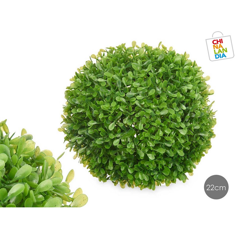 BOLA REDONDA 22CM HOJAS VERDES 6,95€ | CHINALANDIA