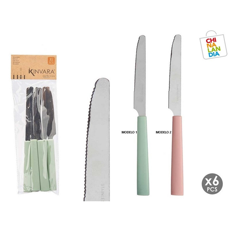 SET 6 CUCHILLOS SURT 2 1,95€ | CHINALANDIA