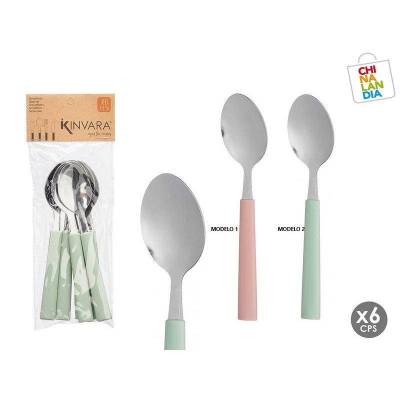 SET 6 CUCHARAS POSTRE SURT 2 1,95€ | CHINALANDIA