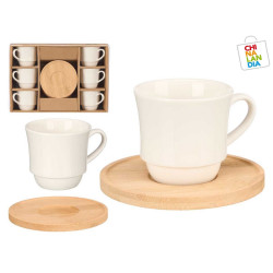 SET 6 TAZAS PLATOS BAMBU APILABLE 13,95€ | CHINALANDIA