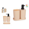 SET 3 PZS BAÑO PLASTICO BEIGE 3,55€ | CHINALANDIA