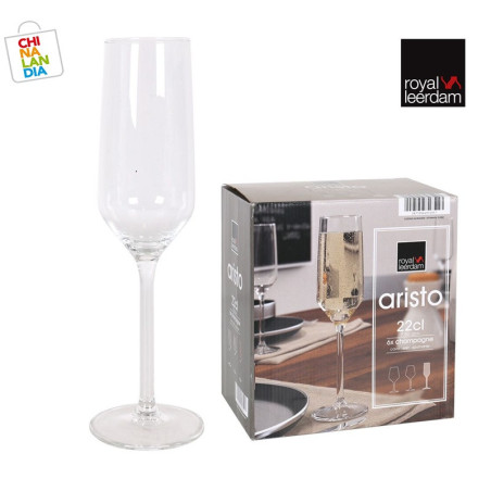 SET 6 COPAS CHAMPAGNE 22CL ARISTO 13,95€|CHINALANDIA