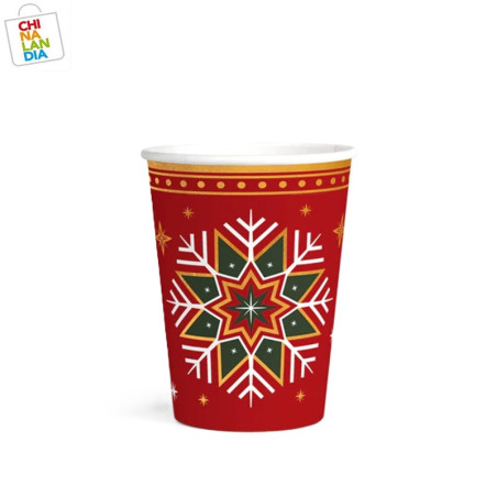 VASO CARTON WINTER 270CC 6U 0,80€|CHINALANDIA