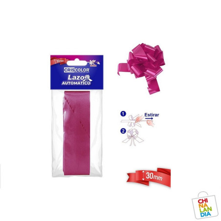 LAZO AUTOMATICO 30MM FUCSIA 0,60€ | CHINALANDIA