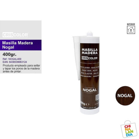 MASILLA MADERA NOGAL 400GR, 2,25€ | CHINALANDIA