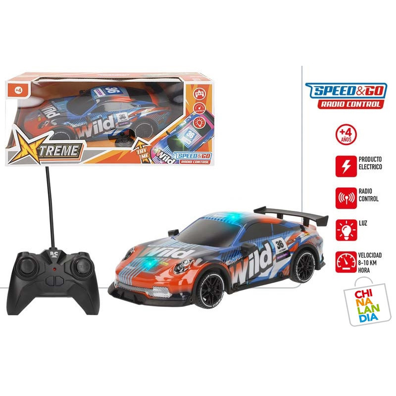 SPEED&GO-COCHE RACING RC C/LUZ 17,70€|CHINALANDIA