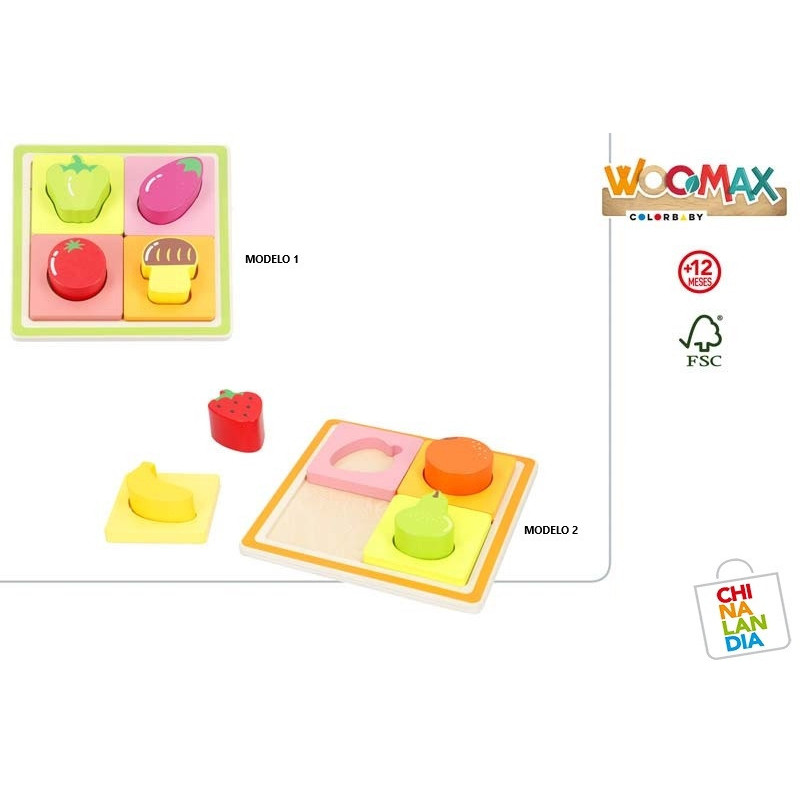 WOOMAX-PUZZLE FORMAS MADERA 2/S 5,50€|CHINALANDIA