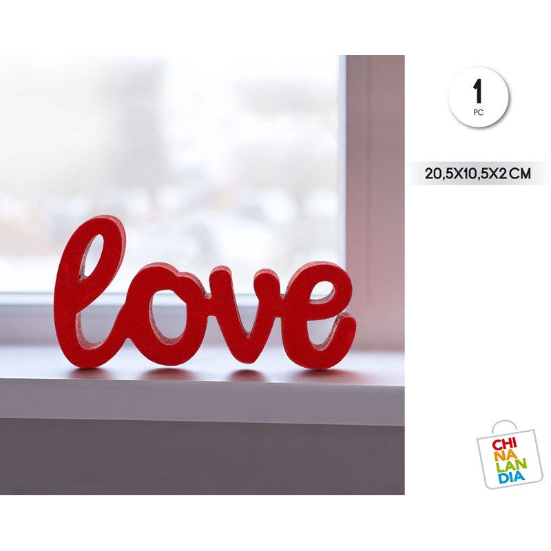 ADORNO LETRA LOVE 2,00€|CHINALANDIA