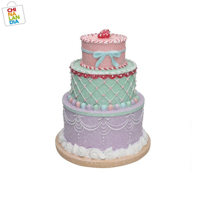 FIGURA TARTA 3 ALTURAS DEC. 26X26X31 CM 48.80€ | CHINALANDIA