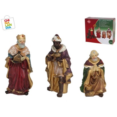 SET 3 REYES MAGOS 12CM